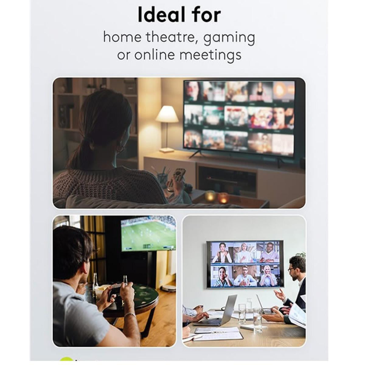 Comutador manual HDMI™ 4 para 1, resolução 4K a 60 Hz, preto