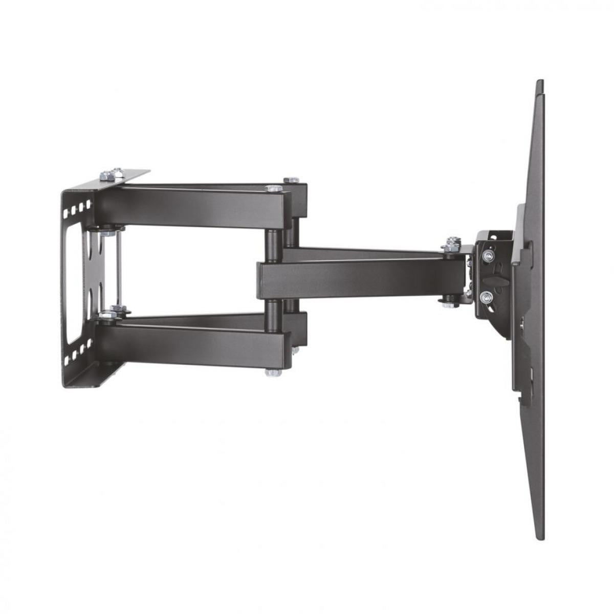 TV wall mount for 37 to 90 cm TVs, swivel, tilt and level, in black
