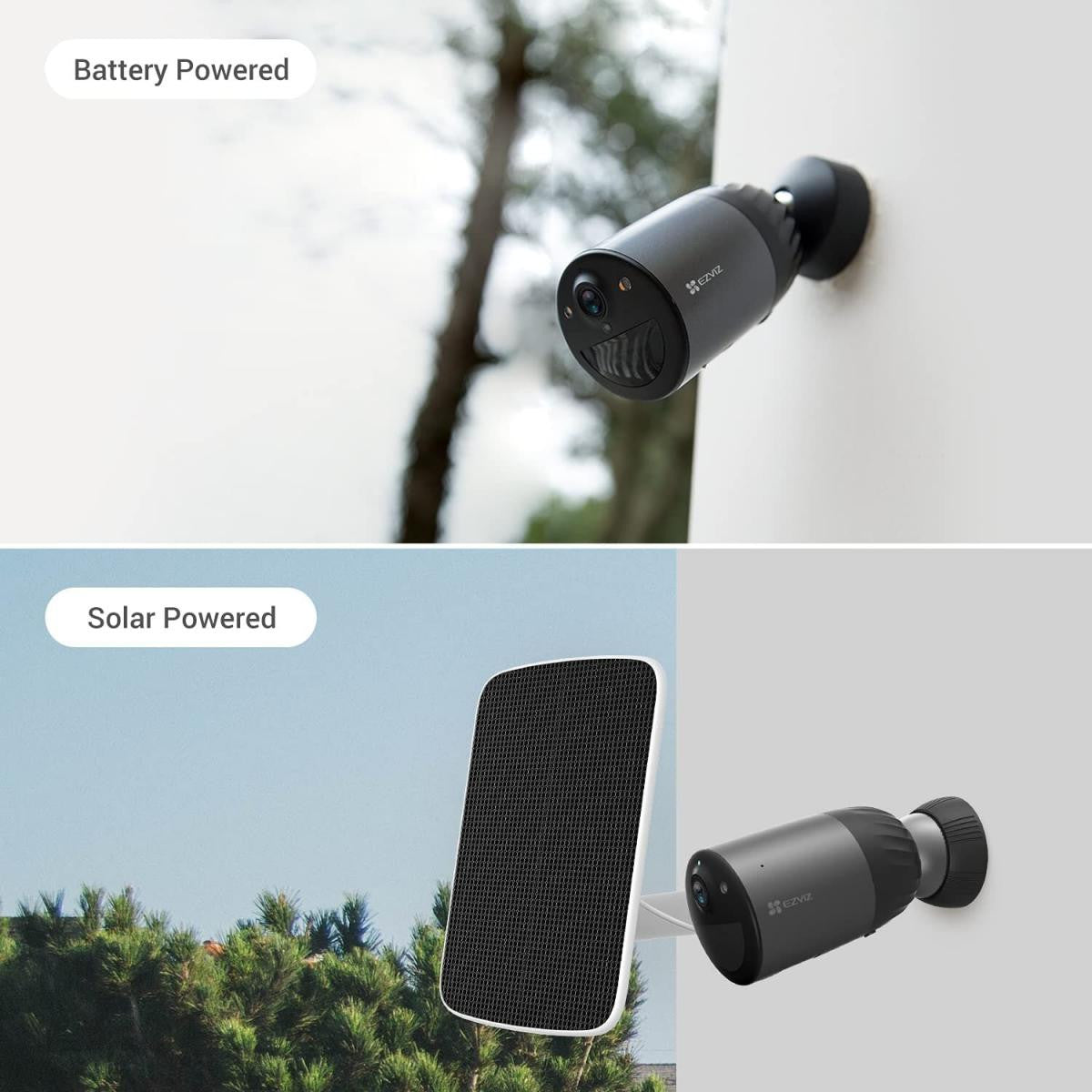 EZVIZ Solar Panel Compatible Only for Outdoor Battery Security Cameras with 4m Cable