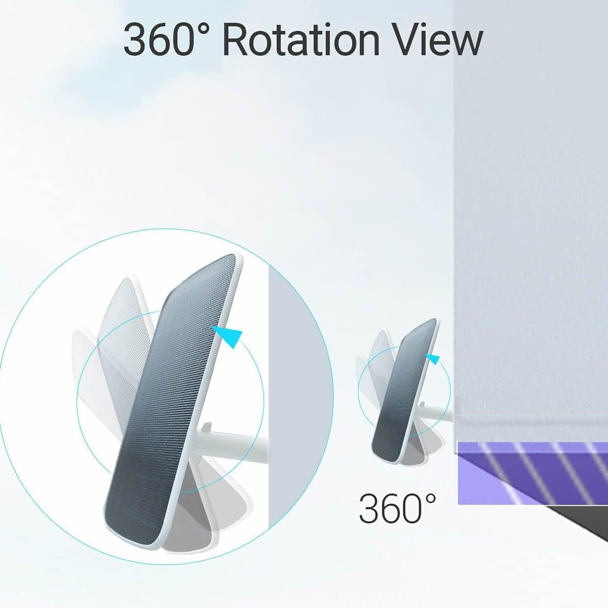 EZVIZ Solar Panel Compatible Only for Outdoor Battery Security Cameras with 4m Cable