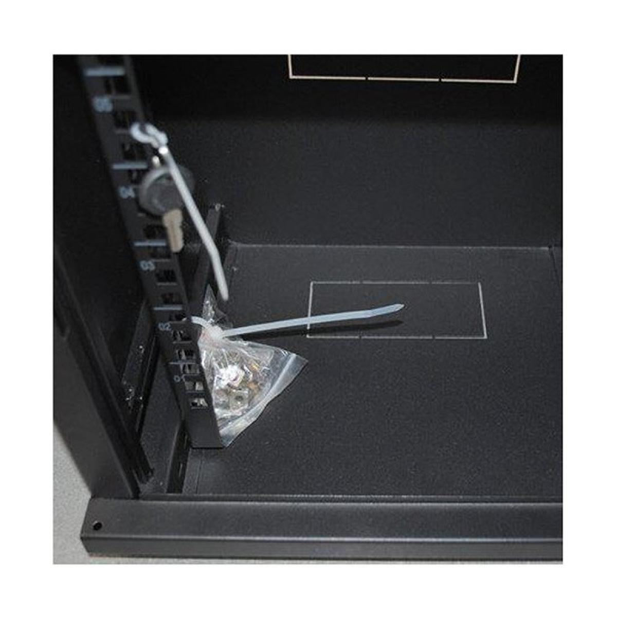 Mini Rack 10" 7U wall mounted cabinet with 270mm depth and removable sides | Dimensions H (416mm) x W (350mm) x D (270mm)