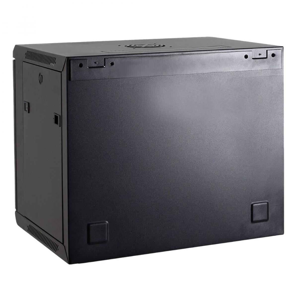 19" 6U wall rack cabinet | 60kg load capacity | Fan - Tray - 6-socket power strip included