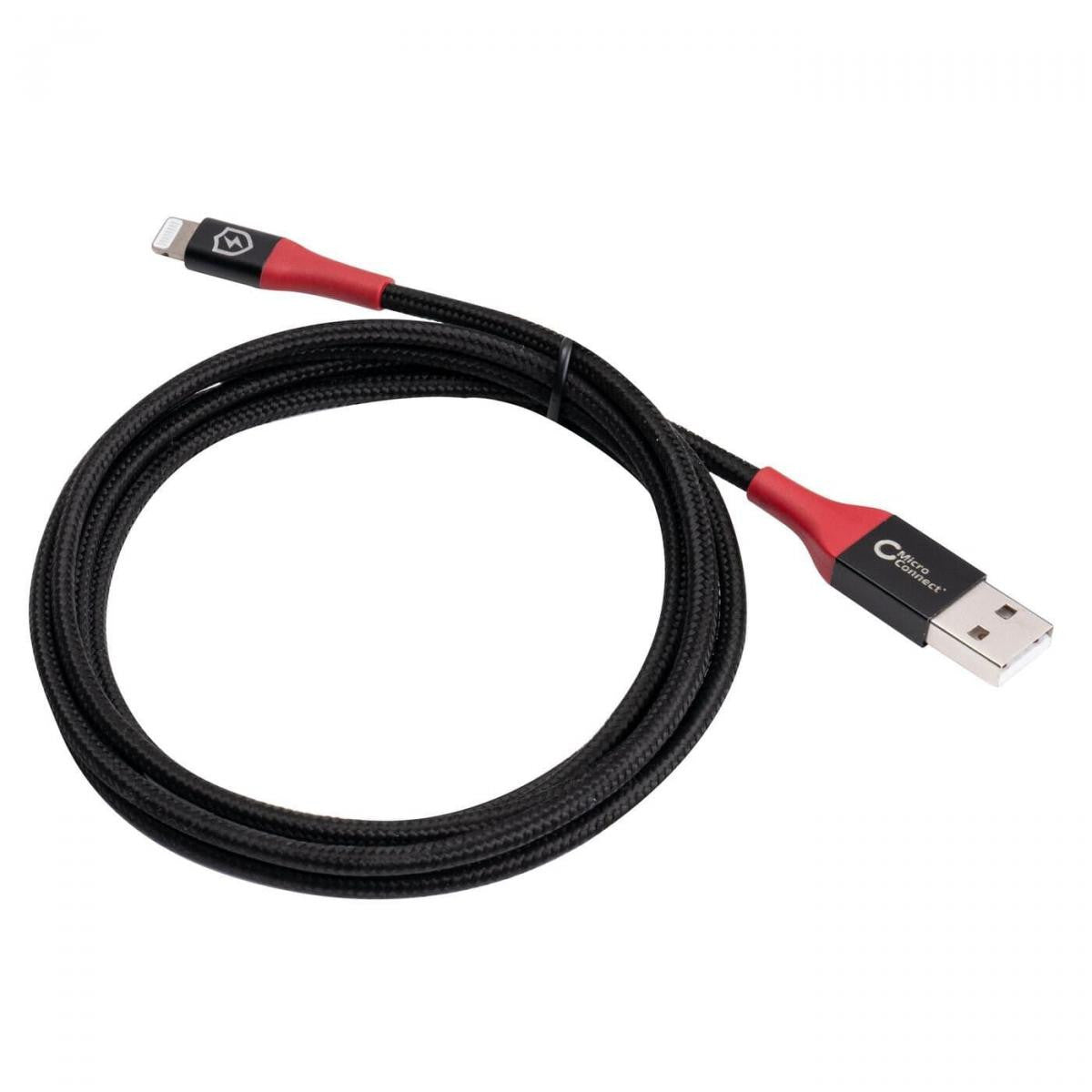 MicroConnect Safe Charge USB-A to Lightning Connector Data Blocker Cable 1.5m | 5V at 2.4A | 12W