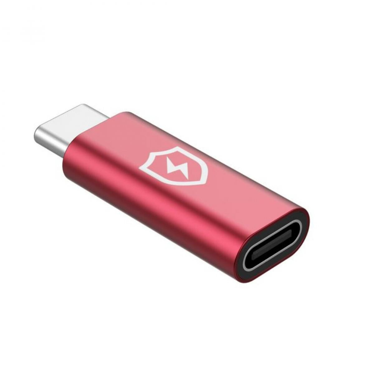 MicroConnect Secure Charge USB-C Data Lock Adapter | 5V to 2.4A | 12W | Red