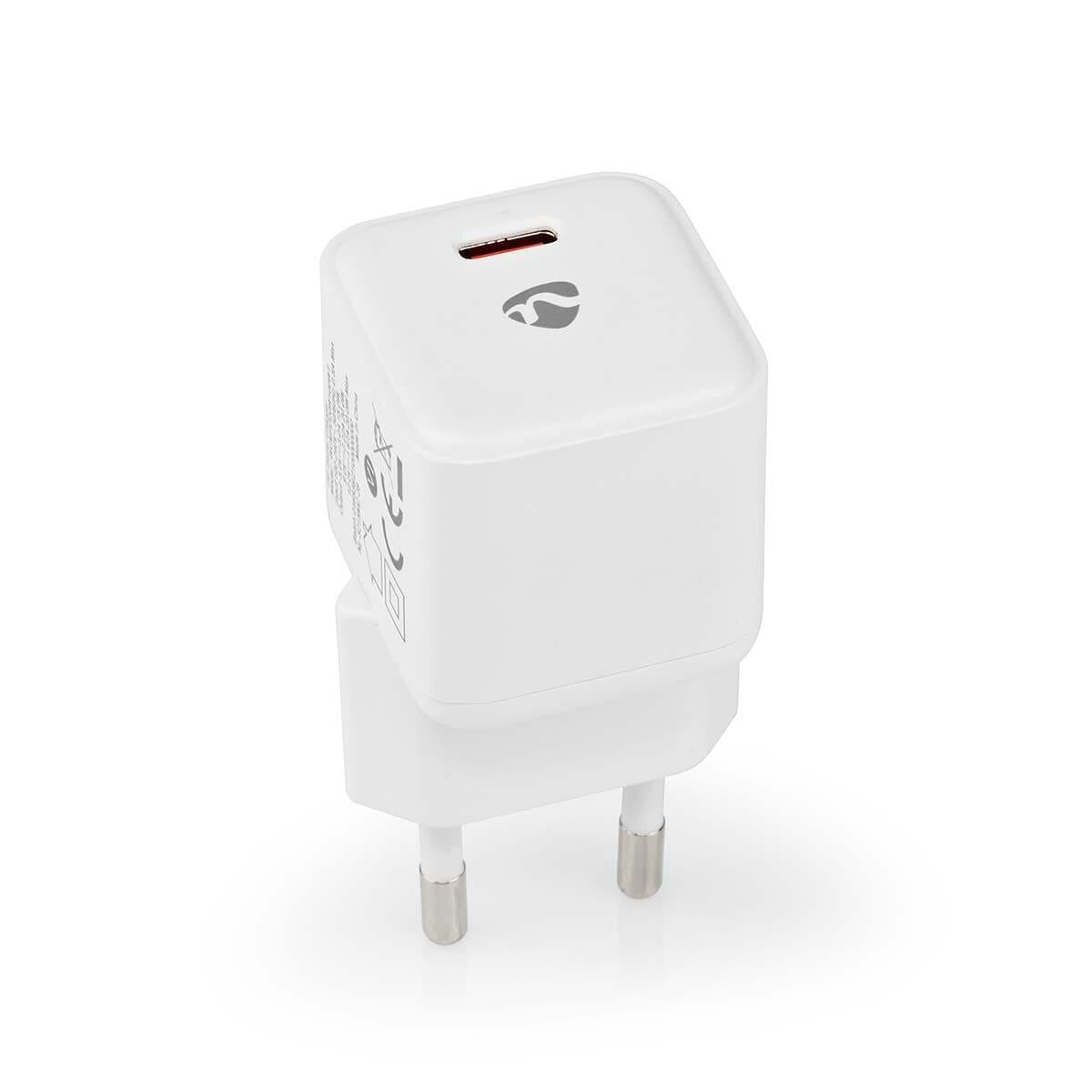 20 Watt Wall Charger | Quick Charge Function | 1.67 / 2.22 / 3.0 A | Number of Outputs: 1 | 1 x USB-C | White