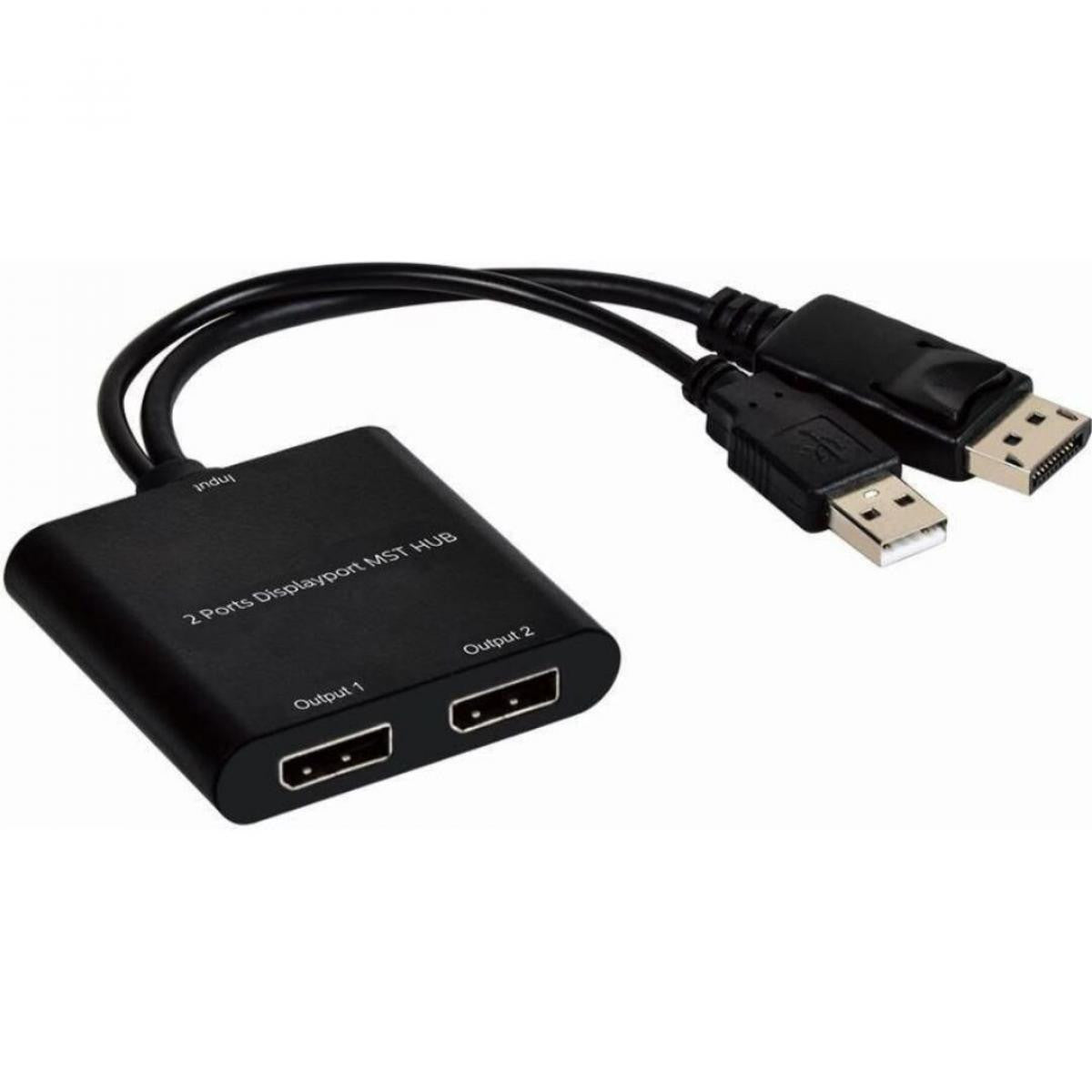 MicroConnect 2-Port 4K DisplayPort Splitter