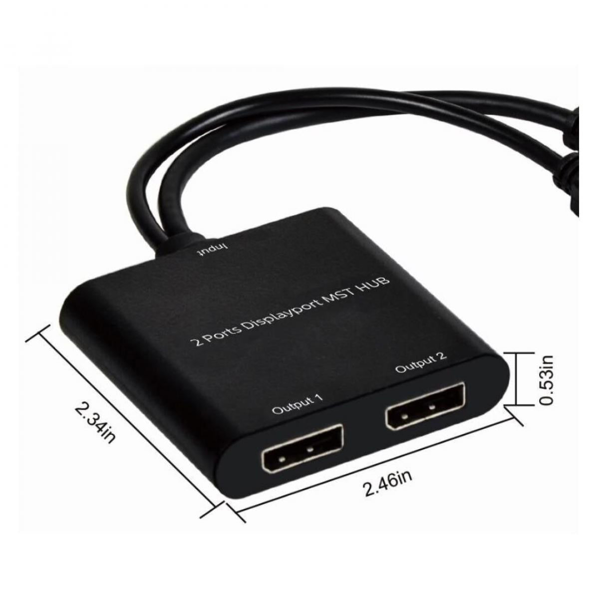 MicroConnect 2-Port 4K DisplayPort Splitter