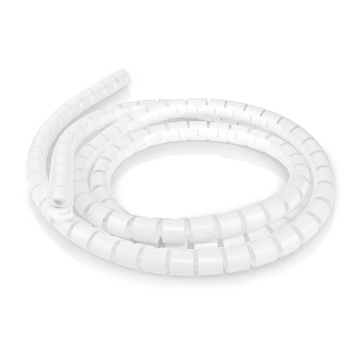 Cable Management | 2.00m Spiral Sleeve Max Cable Thickness 22mm | White
