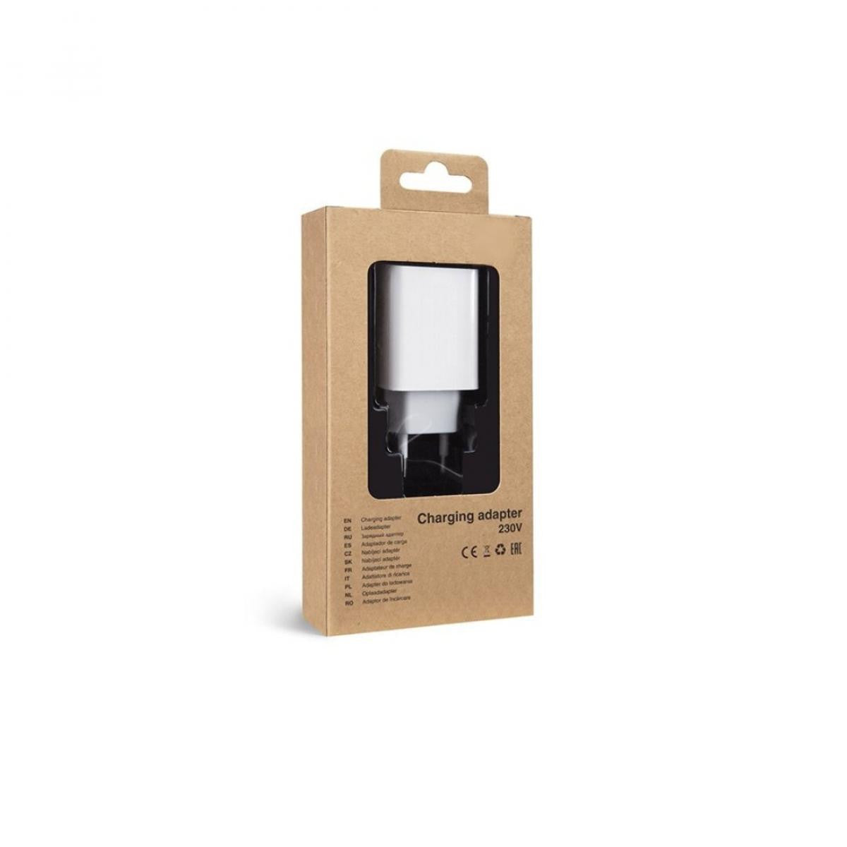 30W PD 3.4A Fast Charge Wall Charger | 1 x USB-C 18W + 1 x USB-A 12W | White