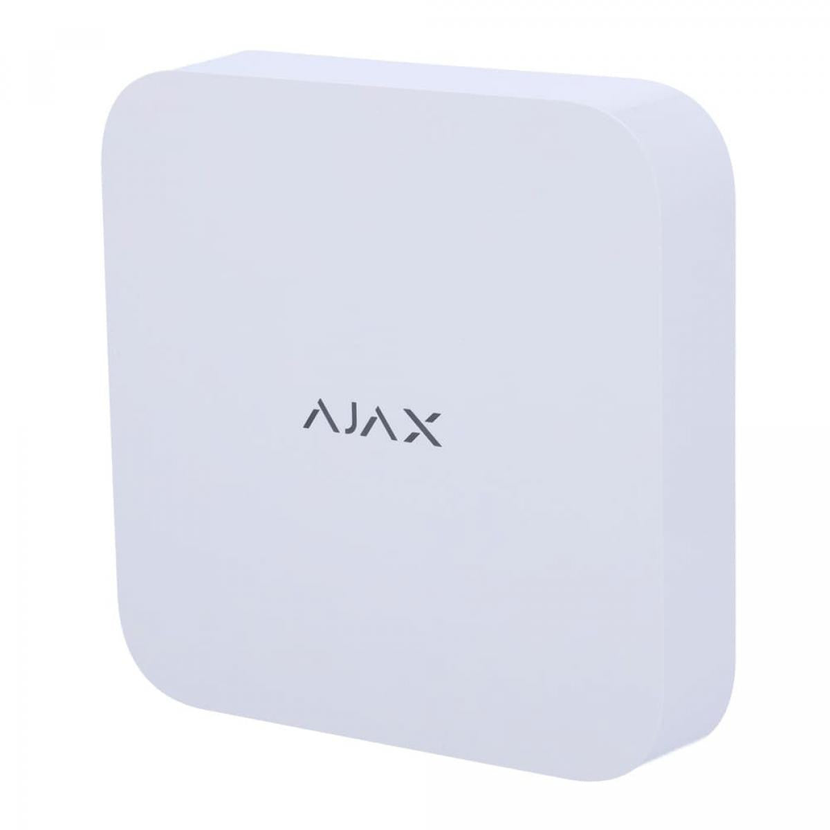 Ajax NVR 8-channel recorder with resolution up to 4K (25/30 FPS) and space for 1 HDD up to 16 TB - White