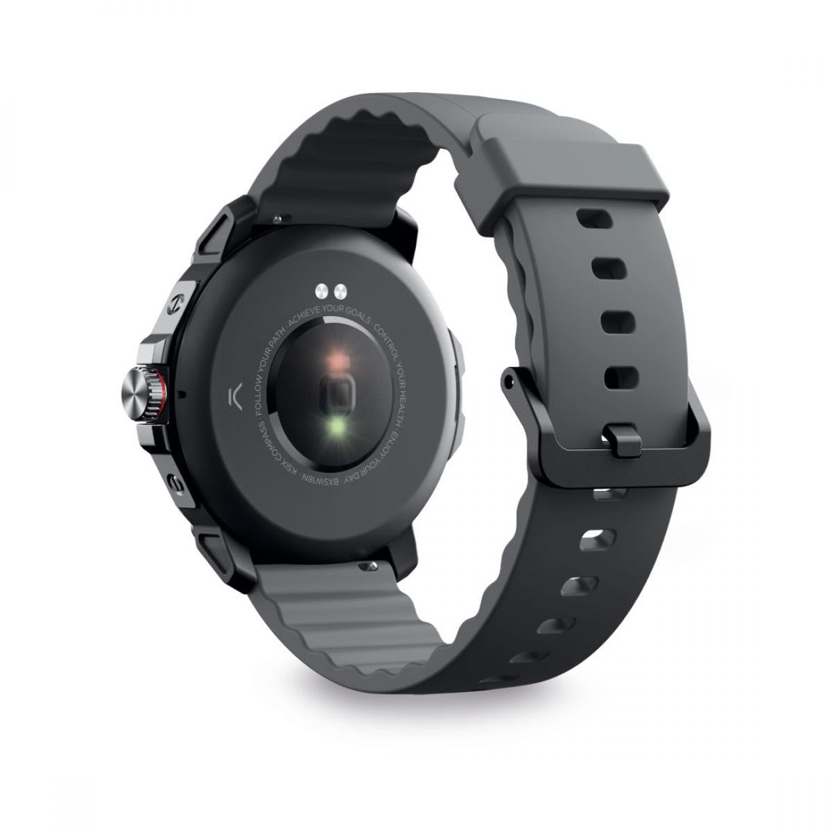 KSIX Smartwatch - GPS - Sport and health mode - Voice assistant - 1.38 screen - Auto. 7 days - Submersible, Black