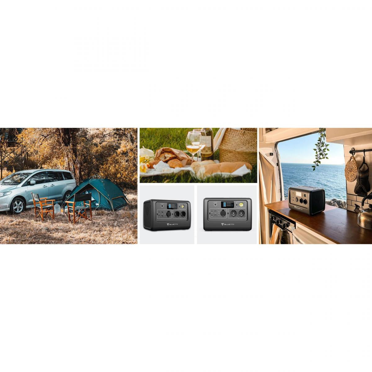 Bateria portátil de alta capacidade 716Wh | 1000W | 8 tomadas | 2500 ciclos de vida