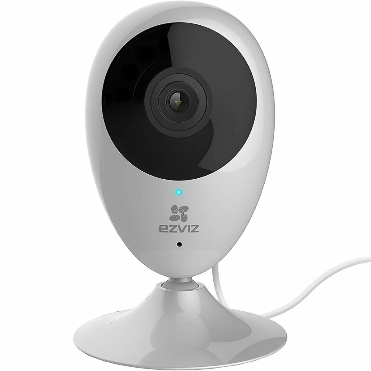 Câmara Wi-Fi interior Ezviz - Visão noturna 1080p - H265 - Deteção de movimento - Microfone bidirecional - Ranhura para cartão microSD