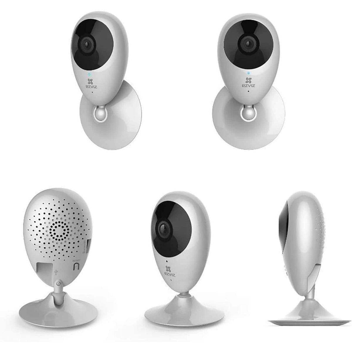 Câmara Wi-Fi interior Ezviz - Visão noturna 1080p - H265 - Deteção de movimento - Microfone bidirecional - Ranhura para cartão microSD