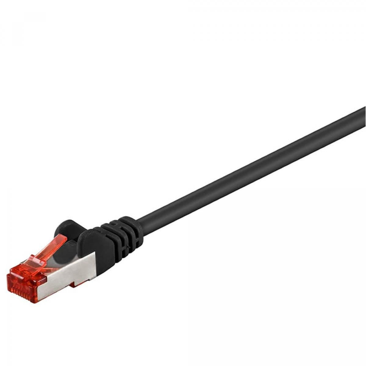 CAT 6 S/FTP (PiMF) patch cable, black - Various sizes