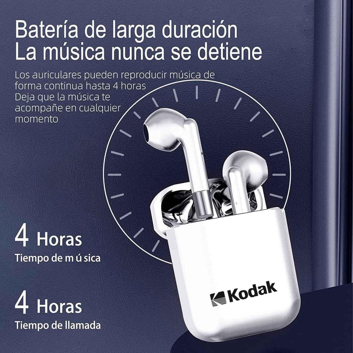 Kodak Stereo Bluetooth Headset and Hands-Free up to 3.5 Hours of Autonomy - White
