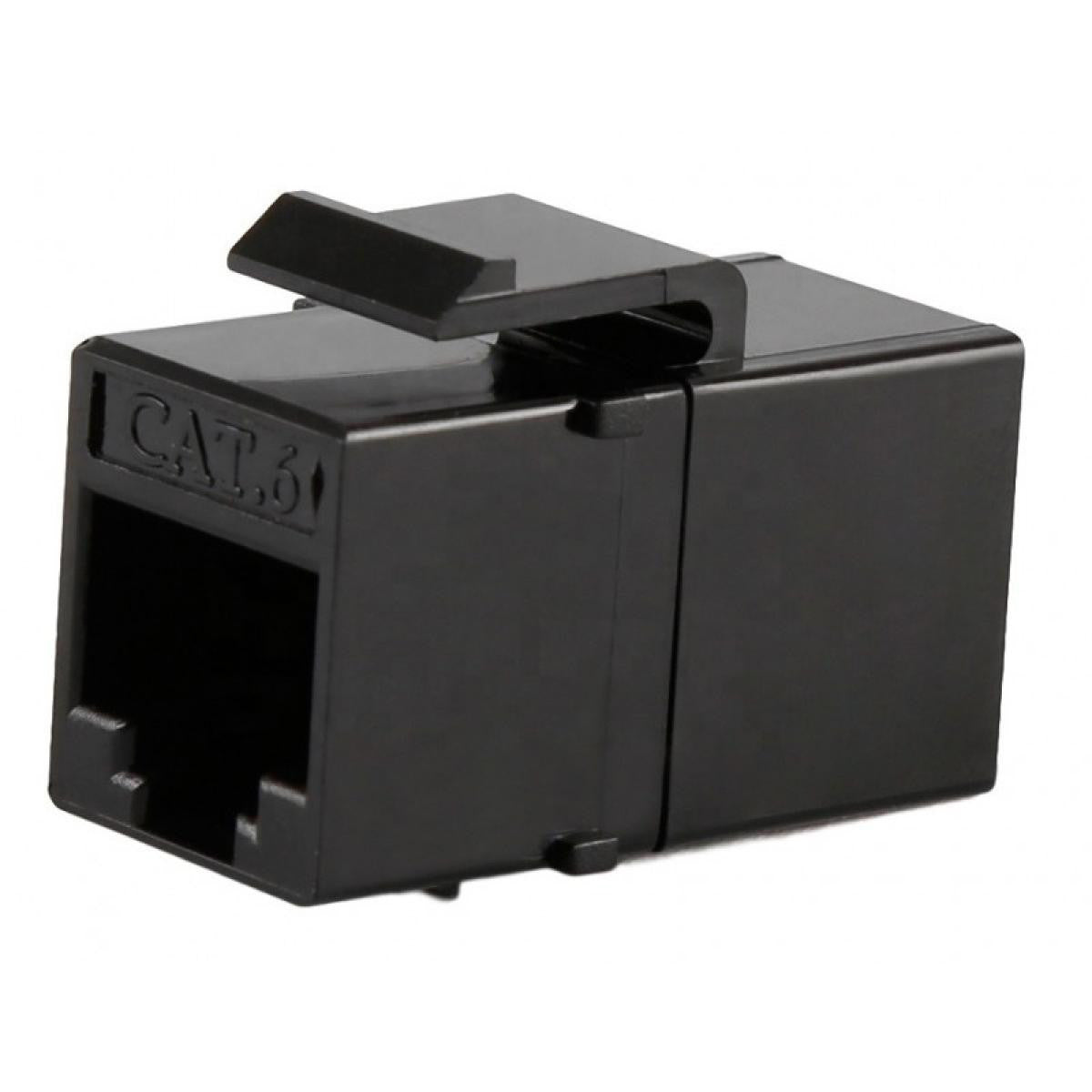 RJ-45 HH CAT6 UTP Panel Adapter - Black