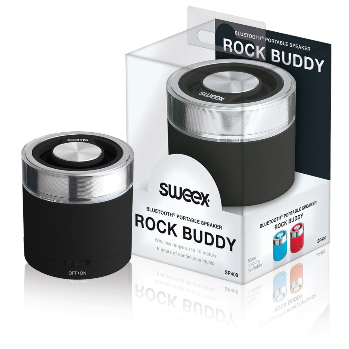 Coluna Bluetooth Portátil SWEEX ROCK BUDDY na cor Preto