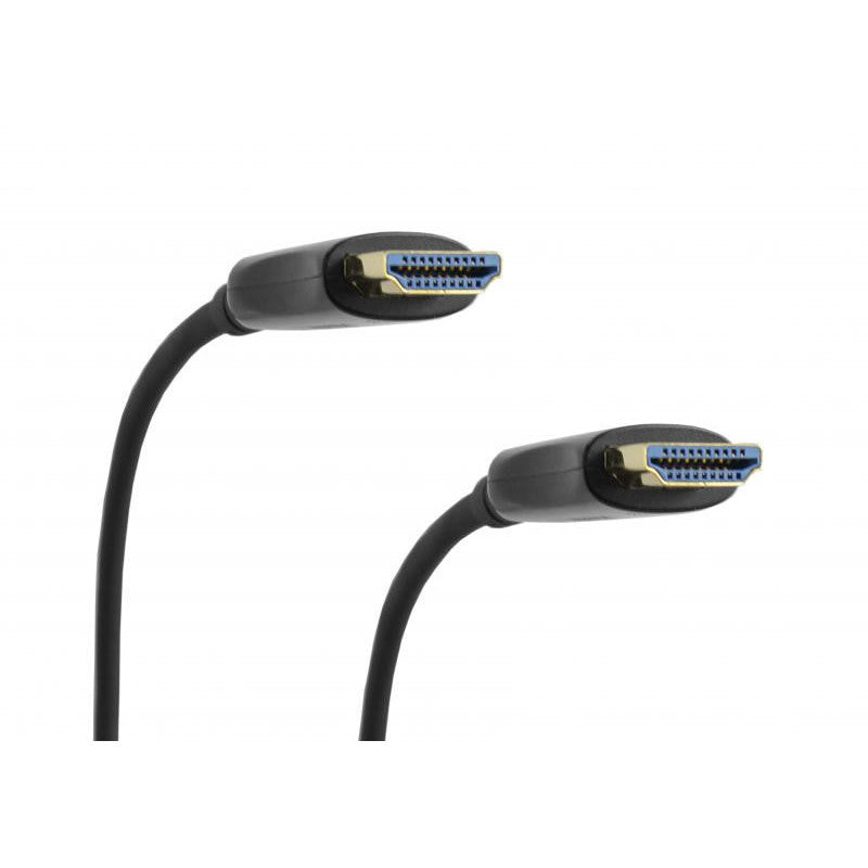 Cabo de fibra ótica 8K@60Hz de vários comprimentos com conector preto