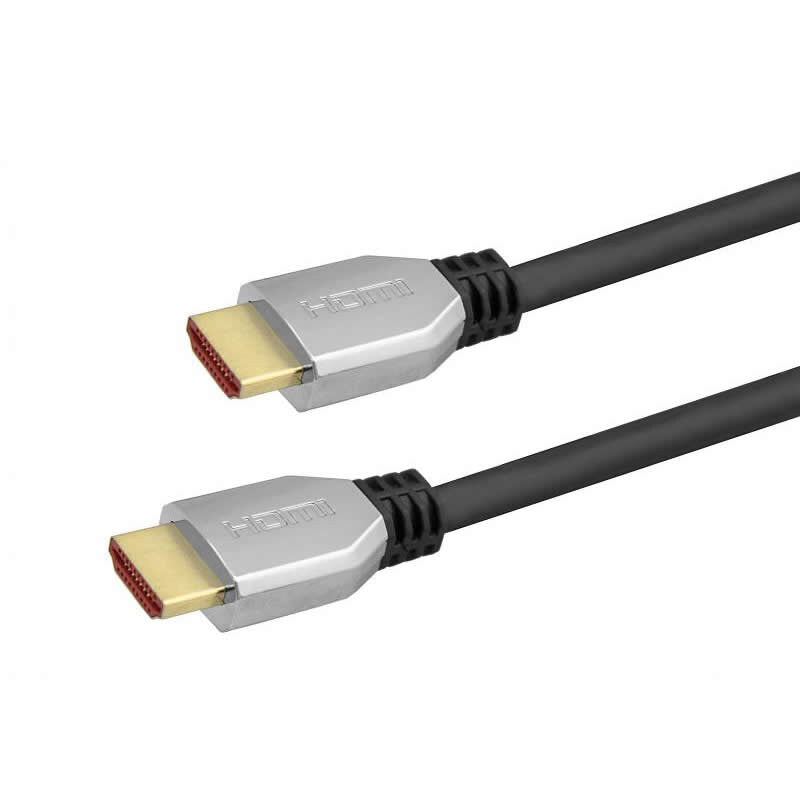 HDMI 2.1 Cable 8K Resolution in different sizes with plastic connector - silver color