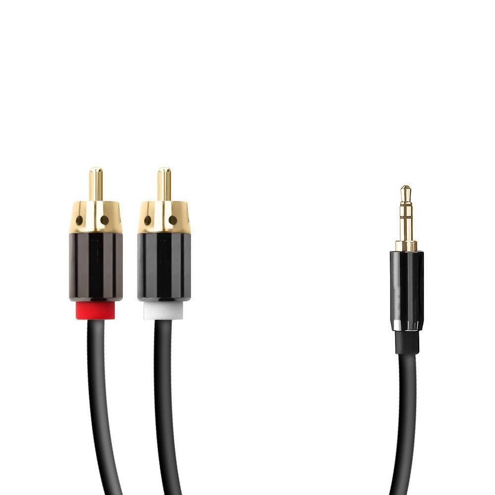 Cable Jack 3.5mm a 2 RCA Apantallado - De distintas medidas