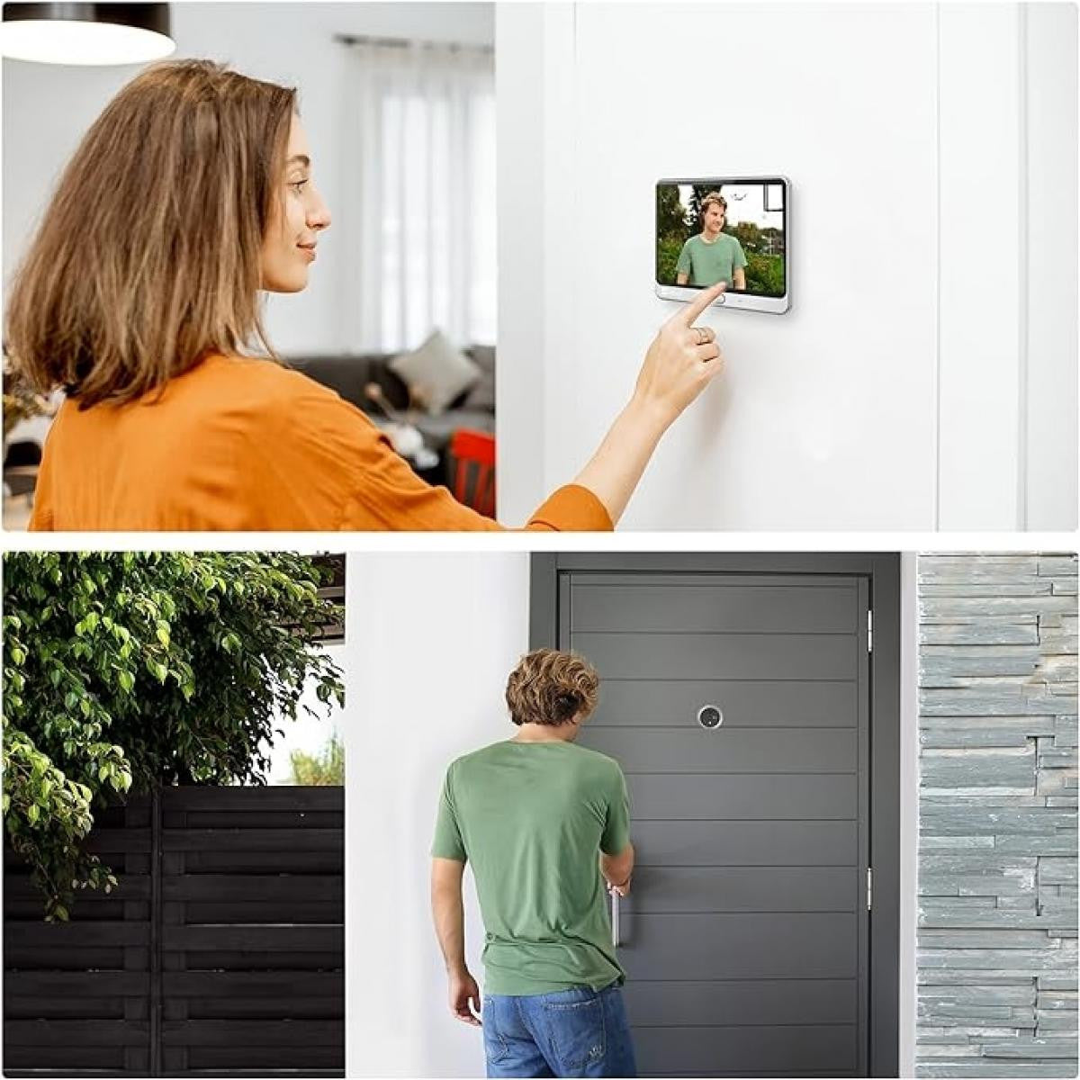 EZVIZ Digital Door Peephole with 4.3-inch LCD Screen | Motion Detection | Two-Way Audio