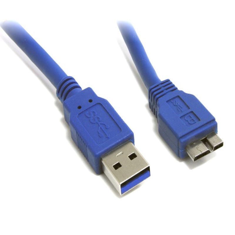USB 3.0 Cable (A Male / Micro Male) Blue - Various sizes