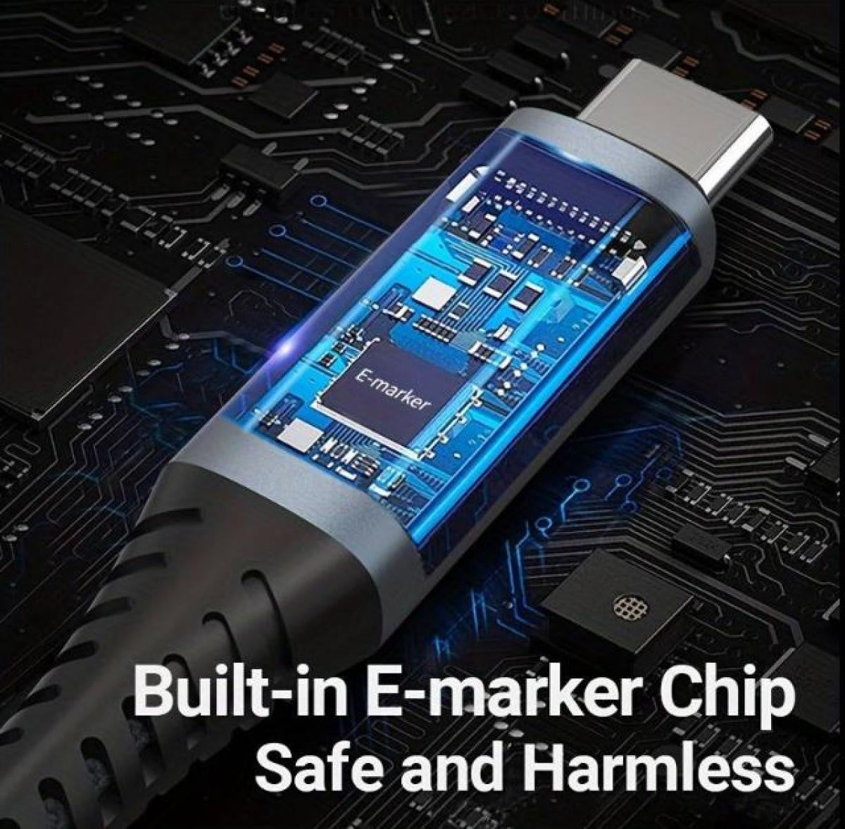 1 Meter USB 4.0 Cable | 40Gbps | 240W | 8K Display Support | with Real-Time Power Monitoring