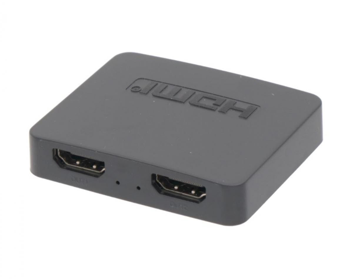 Compact HDMI Splitter or Distributor 1x2 | 4K30Hz | HDCP 1.4 with EDID function