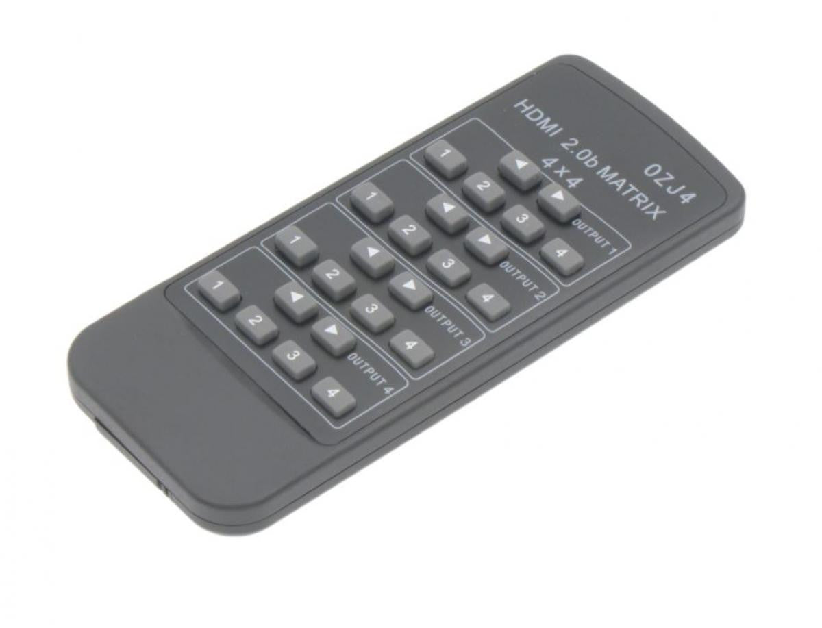 Matriz 4x4 4K@60Hz com função EDID | 18,5 Gbps | HDCP 2.2 - Metal