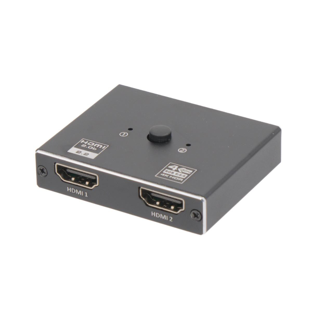 Switch/Splitter (Bidirectional) 1x2 / 2x1 4K@60Hz HDCP2.2