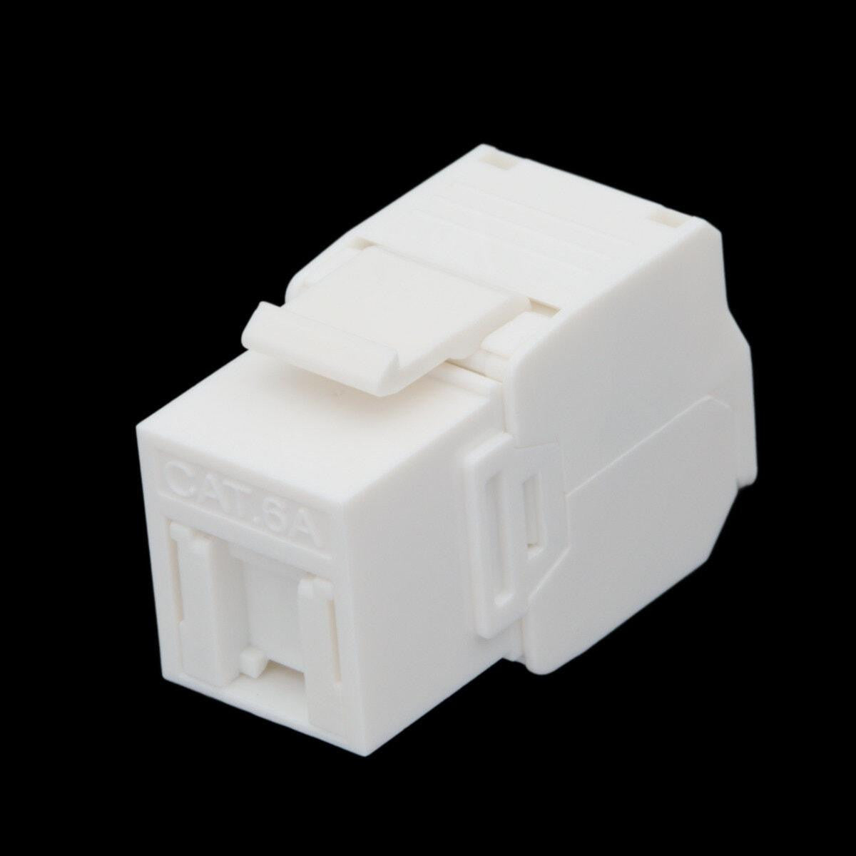 Cabo fêmea Keystone U/UTP Cat.6A com tampa de proteção contra o pó