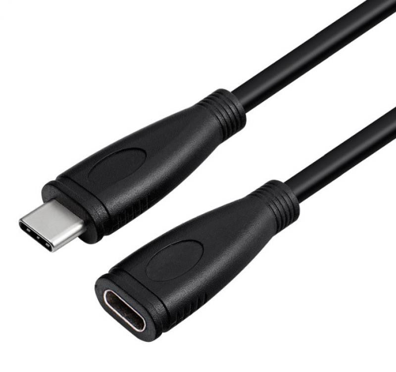 USB-C 3.1 Male-Female Extension Cable for Charging and Data - Various Lengths