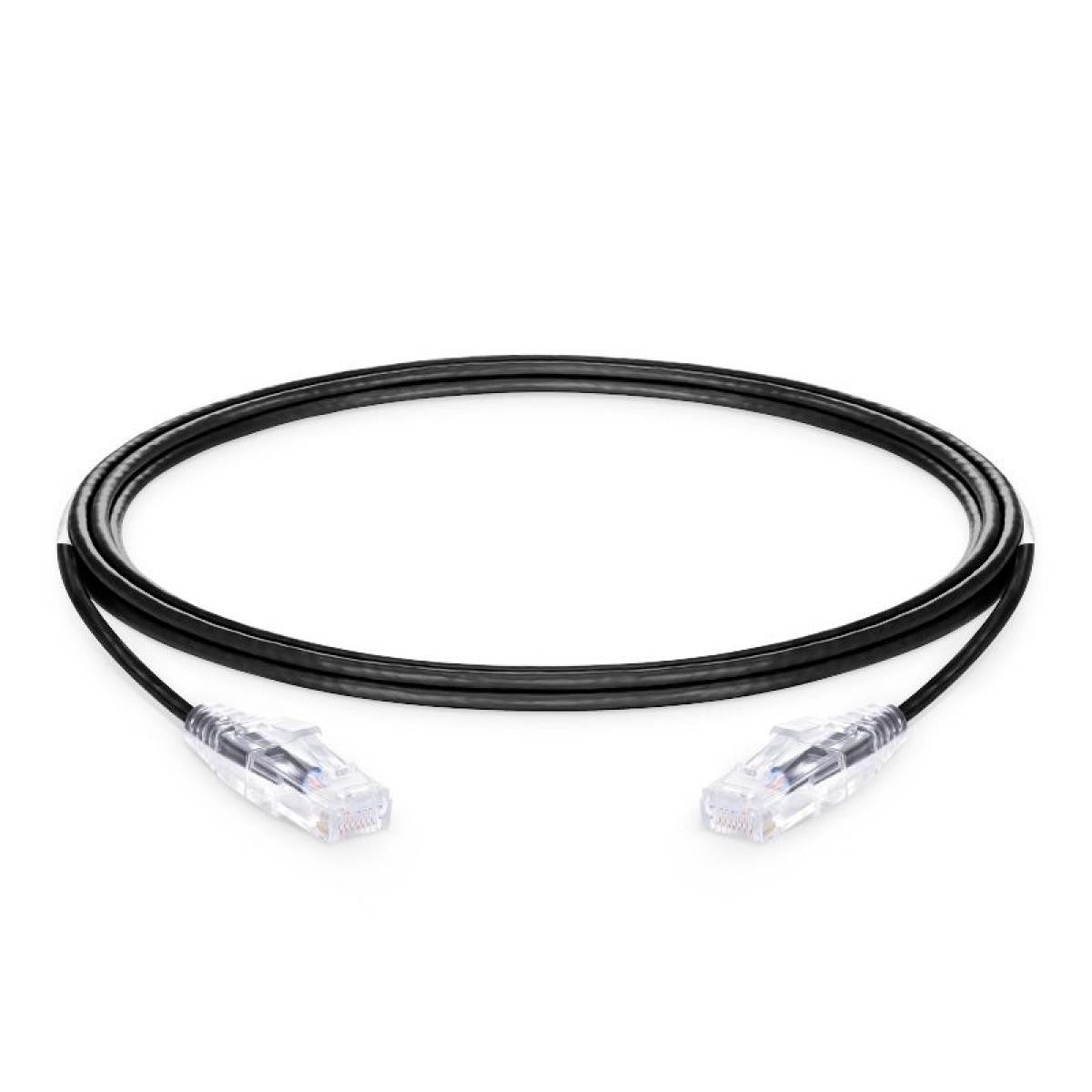 Cable Red Slim Cat.6A UTP LSZH 100% CU | 28AWG | - Negro - De distintas medidas