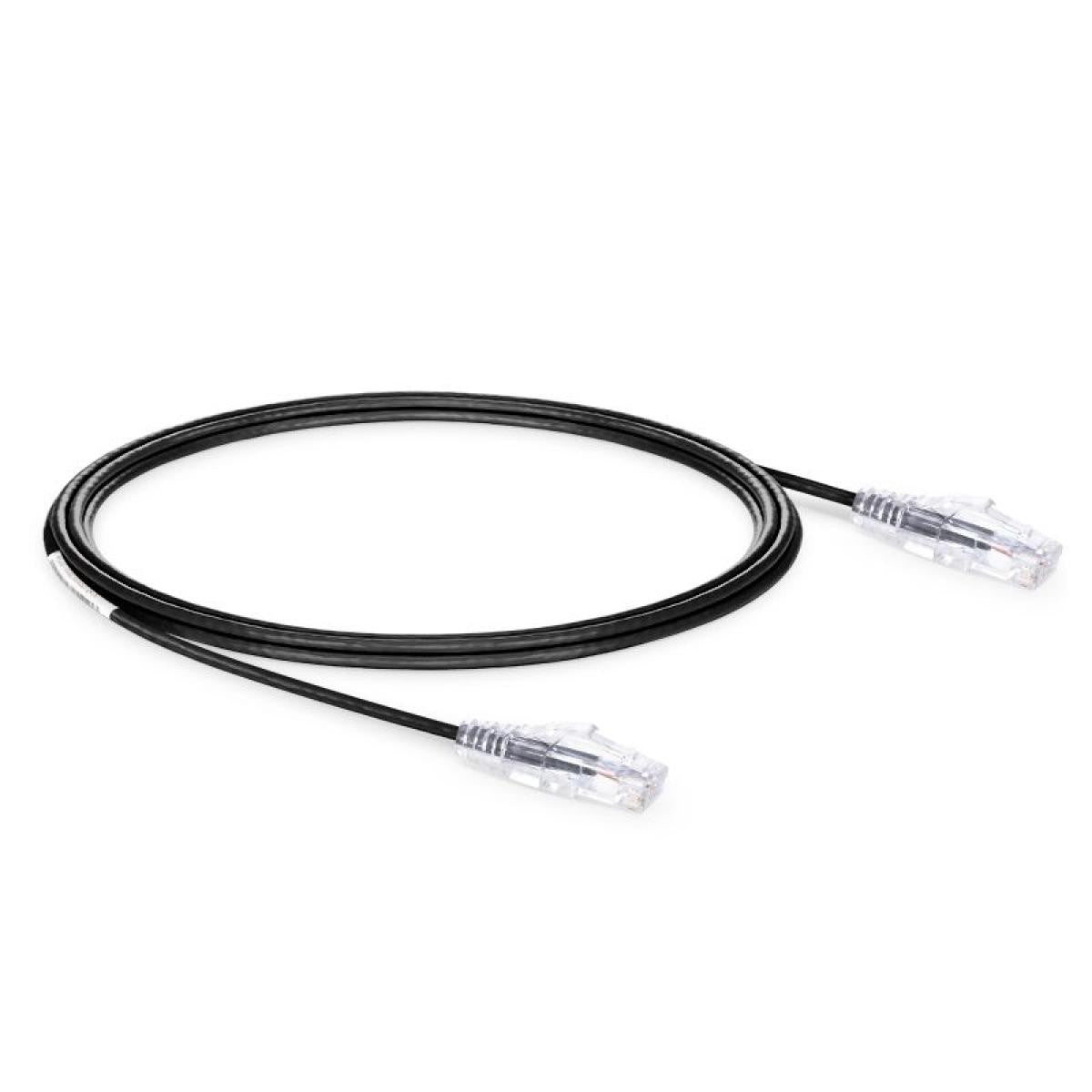 Cable Red Slim Cat.6A UTP LSZH 100% CU | 28AWG | - Negro - De distintas medidas