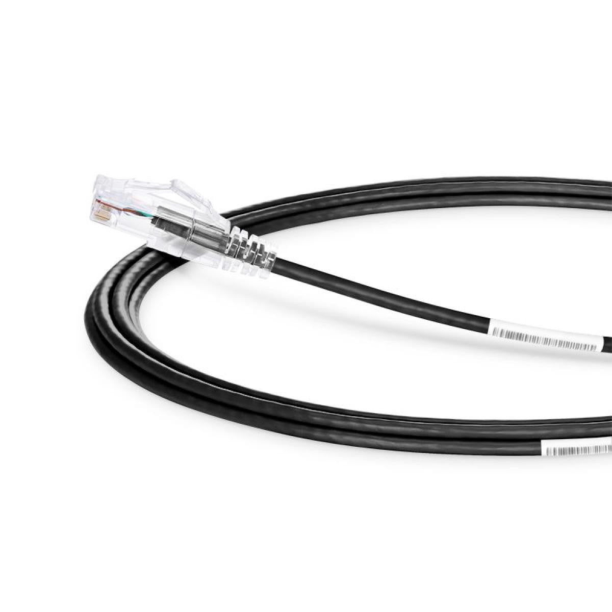 Cable Red Slim Cat.6A UTP LSZH 100% CU | 28AWG | - Negro - De distintas medidas