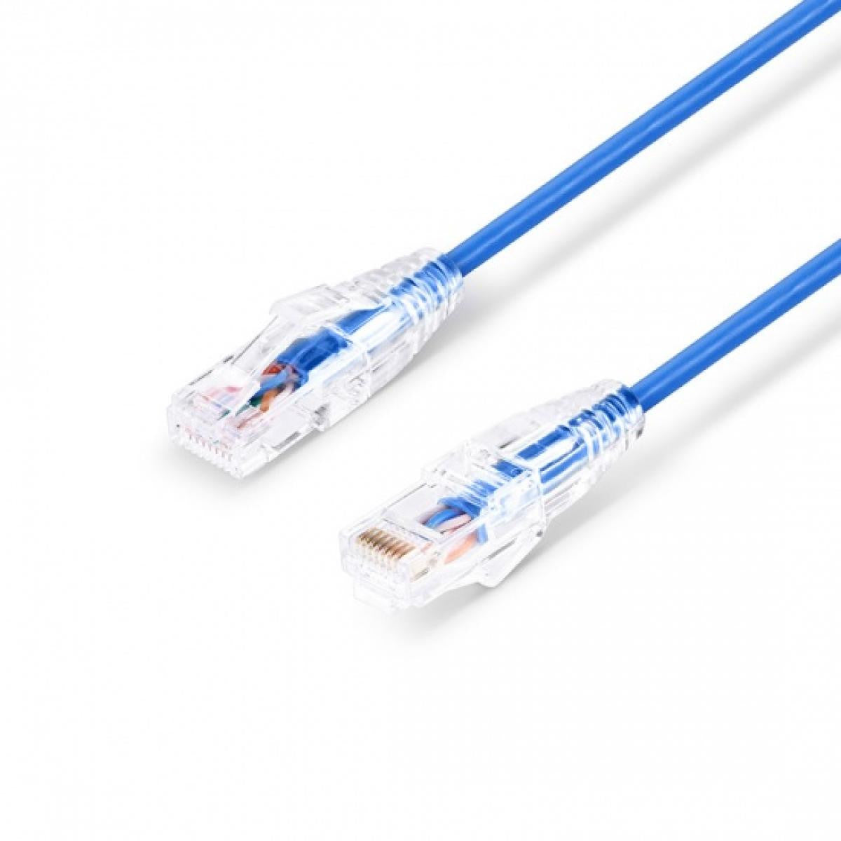 Cable Red Slim Cat.6A UTP LSZH 100% CU | 28AWG | Azules - De distintas medidas