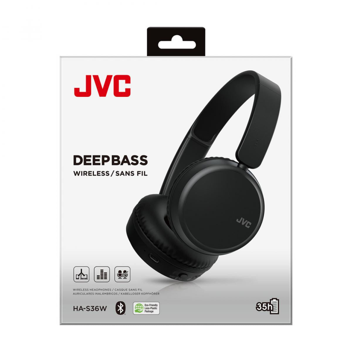 JVC HA-S36W Wireless Headband Headphones