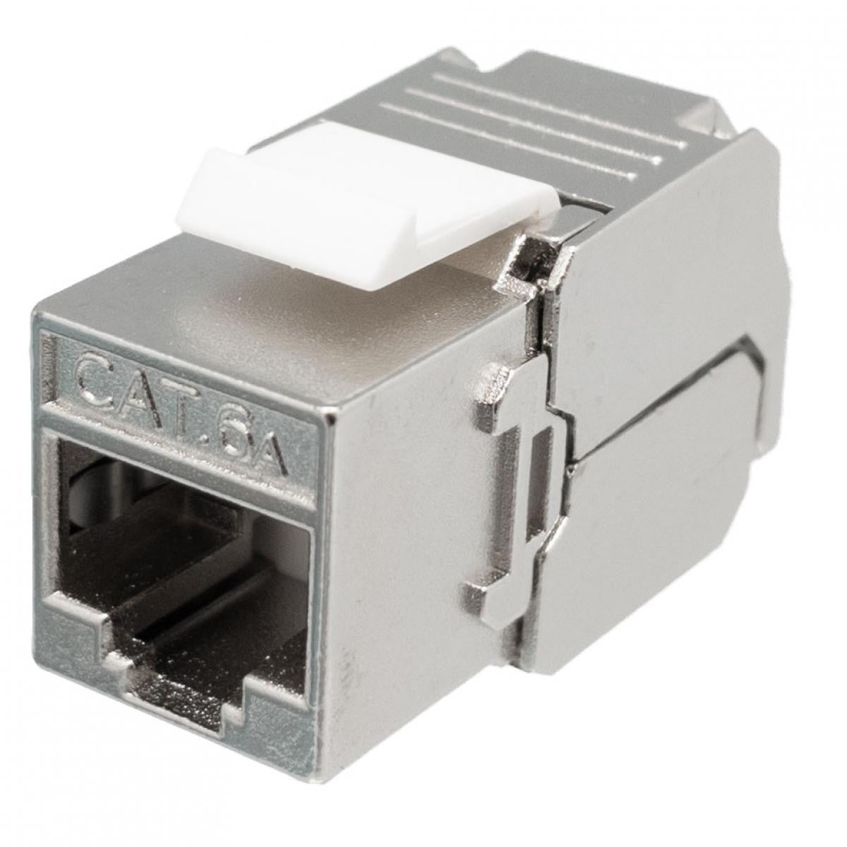 Keystone STP Cat.6A 180º - Metallic