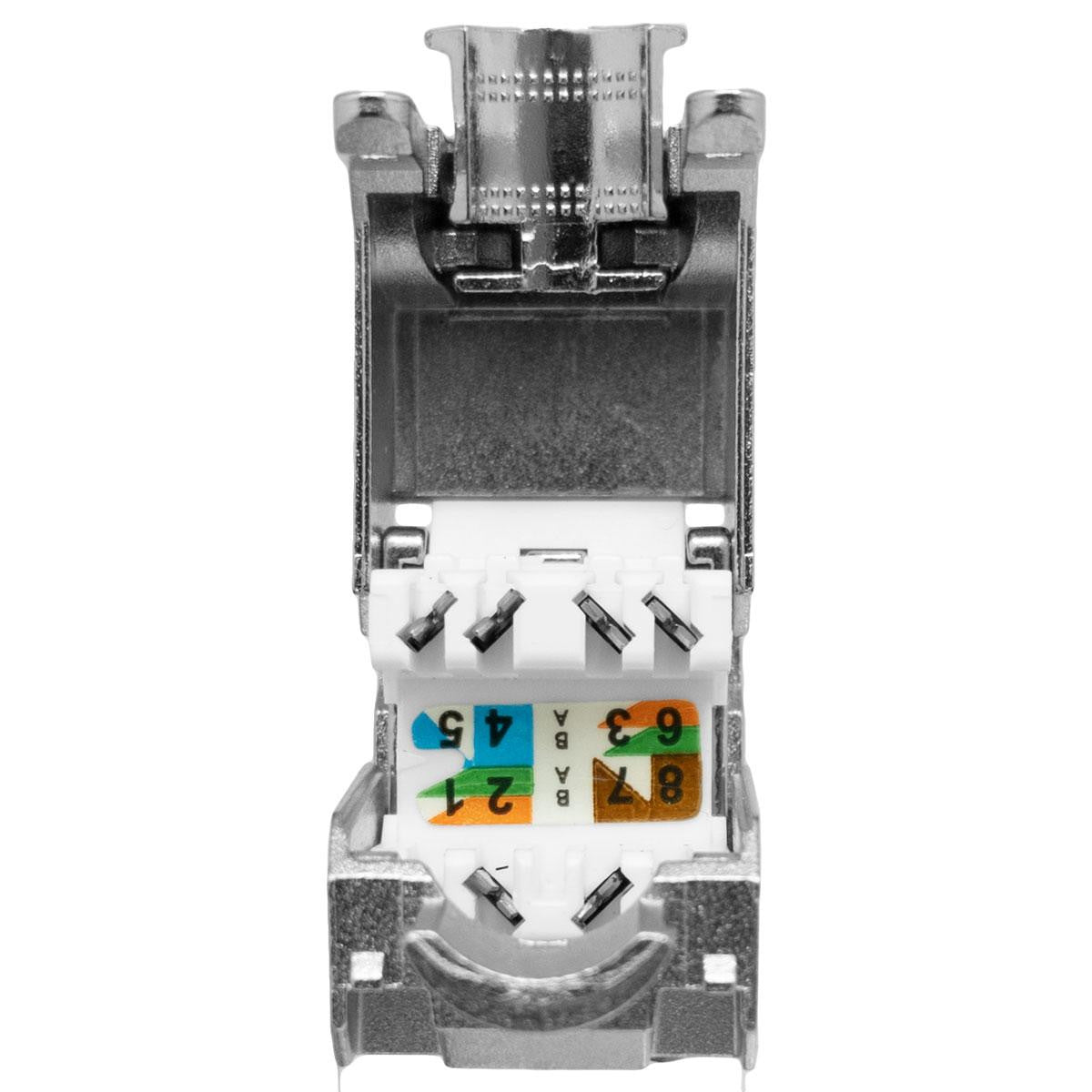 Keystone STP Cat.6A 180º - Metallic