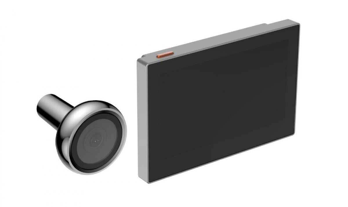 EZVIZ HP2 Digital Peephole - WIFI - 4.3" Screen - Black Night Vision Silver Profile