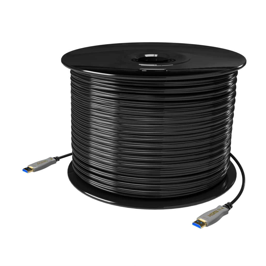 Cable HDMI V2.0 AOC Premium Alta Velocidad / HEC 4K@60Hz 4:4:4 18Gbps, A/M-A/M, Negro, 125M