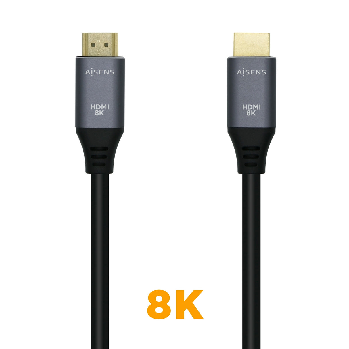 Cabo HDMI V2.1 Ultra High Speed 8K@60Hz 48Gbps, A/MA/M, Cinzento/Preto, 1m
