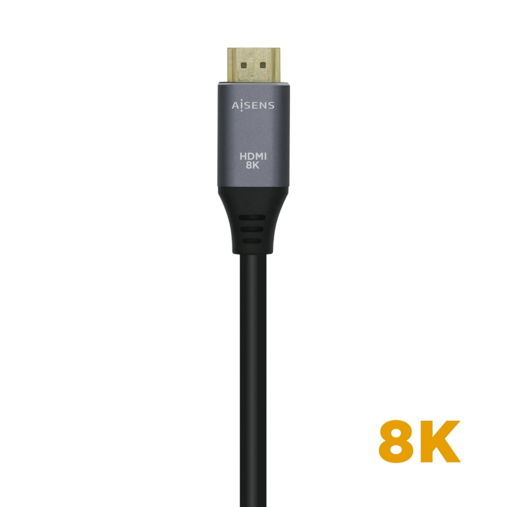 Cabo HDMI V2.1 Ultra High Speed 8K@60Hz 48Gbps, A/MA/M, Cinzento/Preto, 1m