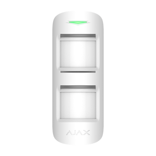 Detetor PIR externo Ajax - Sem fios 868 MHz, para joalheiros, com alcance de deteção de 15 m, anti-mascaramento, imune a animais de estimação e alcance espacial.
