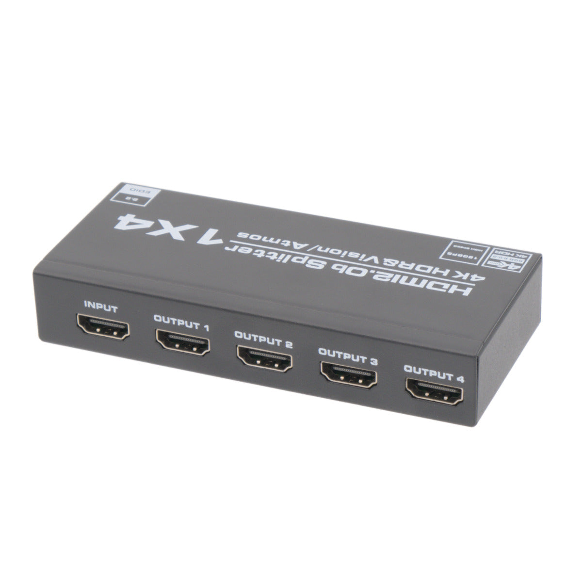 1x4 4K@60Hz Splitter with EDID HDCP2.2