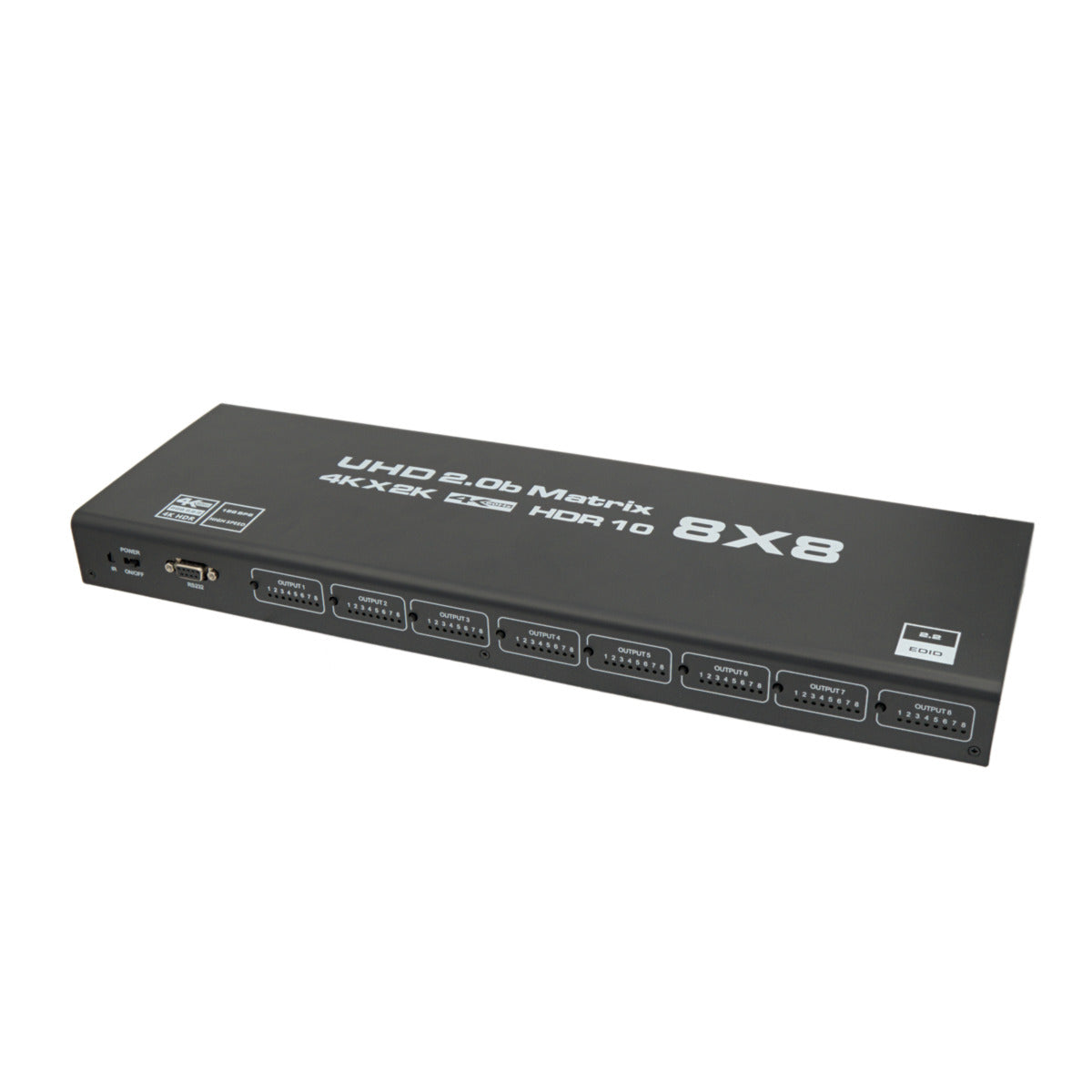 Matriz HDMI 8x8 4K@60Hz HDCP2.2 y control RS232