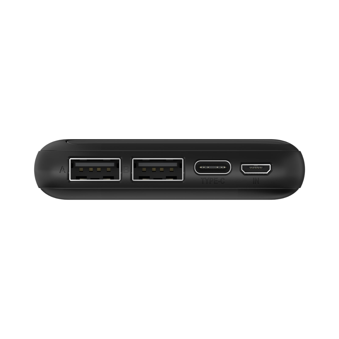 Slimline Power Bank 10,000 mAh - BLACK
