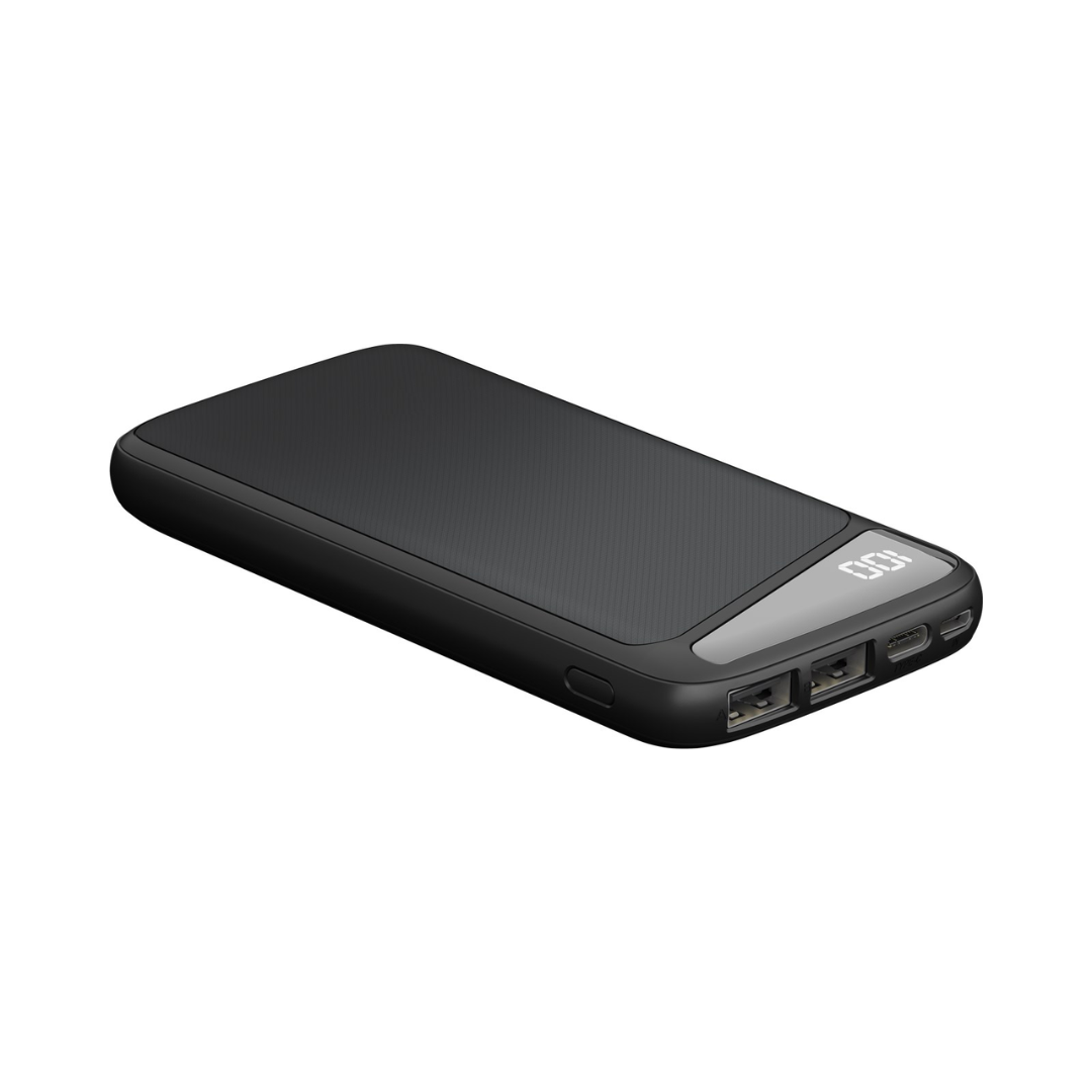 Slimline Power Bank 10,000 mAh - BLACK