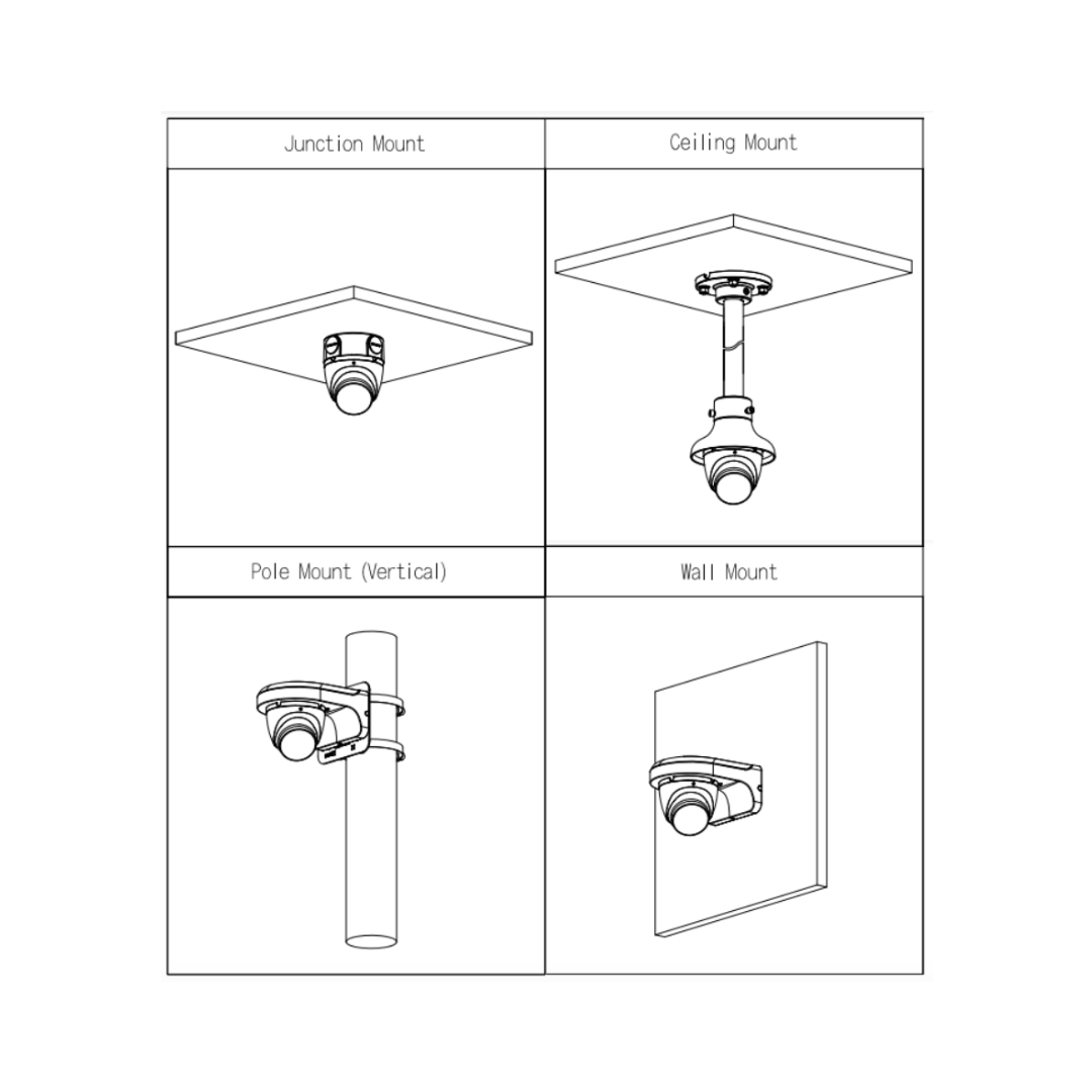 HDCVI Dome 4IN1 2M 1080P Dual Lighting LED40m/IR40m 2.8mm IP67 MIC